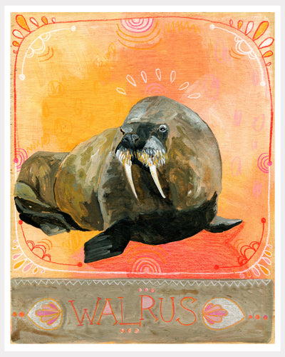 Animal Totem Print - Walrus