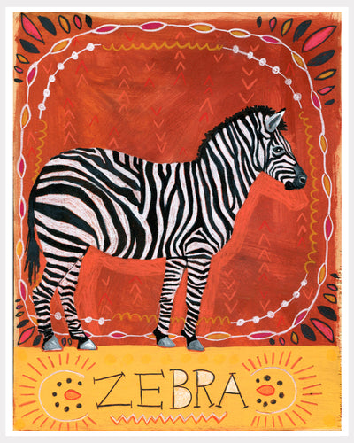 Animal Totem Print - Zebra