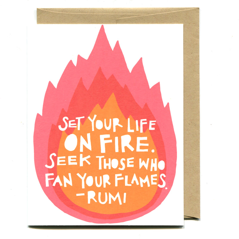 Rumi Fire Card