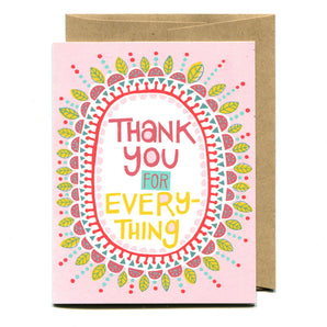 Thank You For Everything Card
