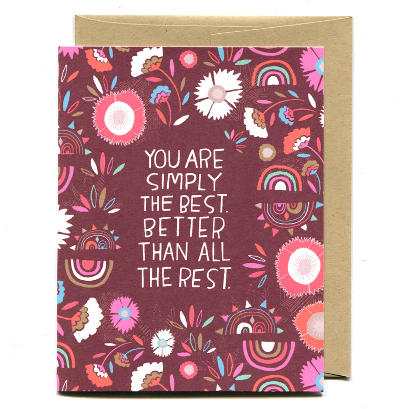 You Are Simply the Best Card